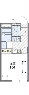 レオパレスIZM Ⅳ【1階】の間取り