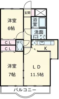 エスポワールⅡ【3階】の間取り