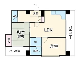セゾン四日市【4階】の間取り