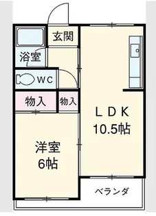 稲垣ビル【302号室】の間取り