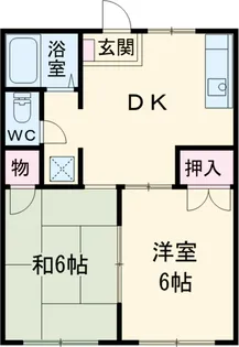 フローラパレスB【B102号室】の間取り