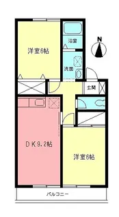 フラワーメゾン【2階】の間取り