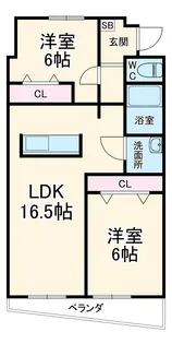リアン【1階】の間取り