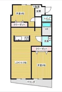 リアン【3階】の間取り