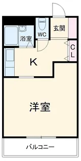 JINハイツ生桑(ジンハイツ イクワ)【306号室】の間取り