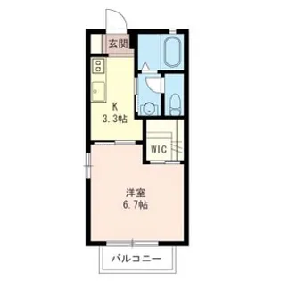 ホレスグリーンA【203号室】の間取り