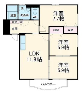 Field Court【3階】の間取り