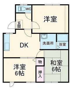 カーサヴェルデB【B201号室】の間取り
