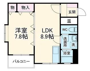 サイレンス上野【101号室】の間取り