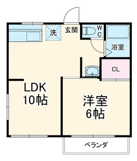 REZET北松戸【101号室】の間取り