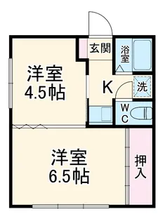 アーバンウェーブ岩成台【103号室】の間取り