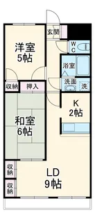 フォンテーヌヨシダ【2-D号室】の間取り