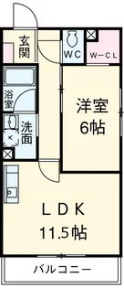 コンフォートA【4階】の間取り