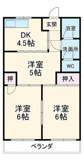 コーポマウンテンⅡ【2階】の間取り