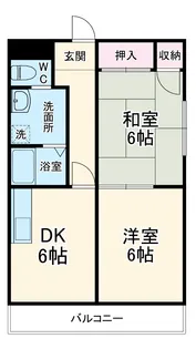 グランデージSUMI【201号室】の間取り