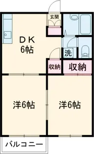 サンハイツ【102号室】の間取り