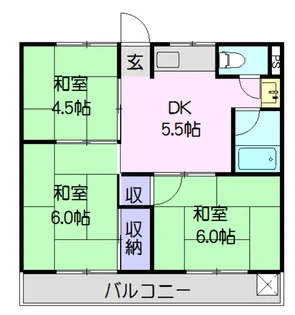ファミール丸根【303号室】の間取り