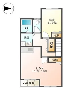 ポモドーロ【2階】の間取り