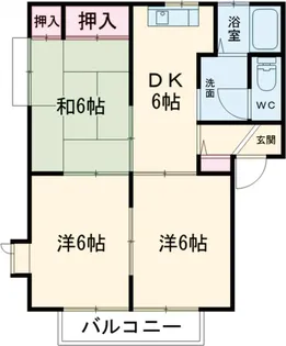 ディアス戸祭D【2階】の間取り