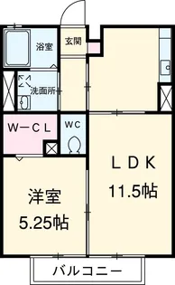 クレマチス神領【1階】の間取り