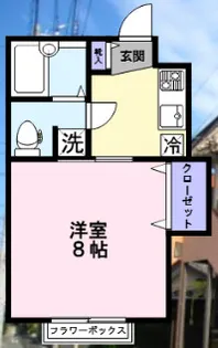 ラ・オルセー【201号室】の間取り