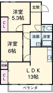 イングA【3階】の間取り