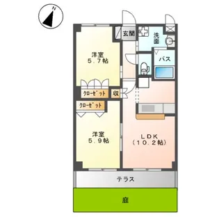 EVER SHINE SHONAN【1階】の間取り