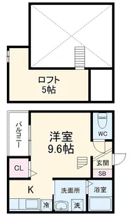 Bloom(ブルーム)【202号室】の間取り