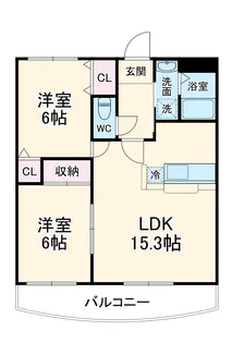 ベレーザⅡ【1階】の間取り
