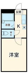 ヴィラ相模原【6号室】の間取り