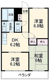 ストークマンション富士【1階】の間取り