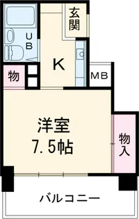 ジョイフル名古屋駅前【901号室】の間取り