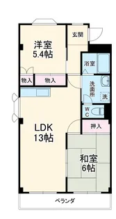 ルミエール松河戸【1階】の間取り