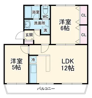 桃山コーポ1号棟【209号室】の間取り