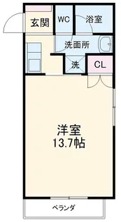 ラフォーレ児玉【2-B号室】の間取り