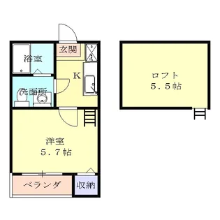 グレイス あおなみ【1階】の間取り