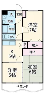 ウィングプラザ壱番館【303号室】の間取り