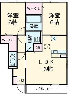 ユーパレス A棟【1階】の間取り