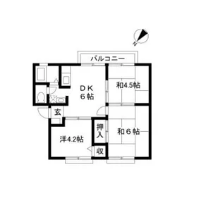 メゾンコージⅡ【2階】の間取り