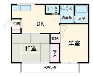 リバティハイツA【203号室】の間取り