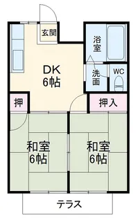 シティハイツ惣中【202号室】の間取り