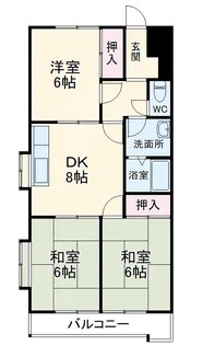 ハイツスペイン村【3階】の間取り