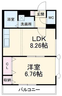 タウンコート 2ND【1階】の間取り