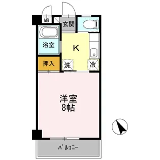 棒屋第2城北ハイツ【3階】の間取り