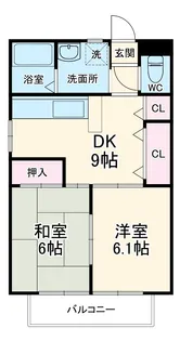 サンシャインⅡ【202号室】の間取り