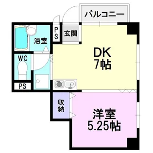 ハーミニアス高蔵寺【5階】の間取り