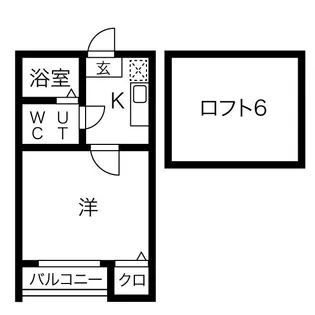 ラピュタ7【1階】の間取り