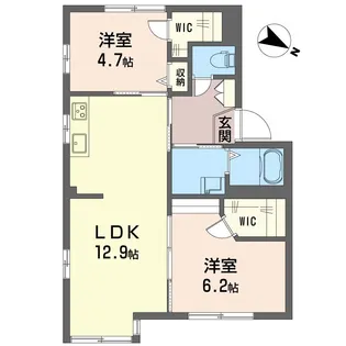クレストB【1階】の間取り