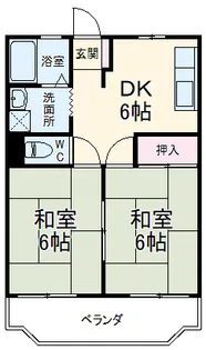 コーポ日比野【503号室】の間取り