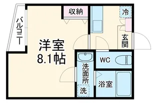 リブレア日赤東A棟【202号室】の間取り